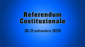 Referendum Costituzionale ex art.138 della Costituzione sulla Riduzione del Numero dei Parlamentari - 20 e 21 Settembre 2020 - Modalità di voto in Italia degli elettori residenti all'estero.